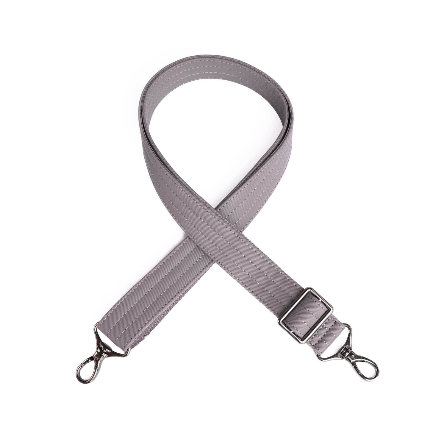 Adjustable Webbed Satin Luxe VL Bag Strap - 1.25