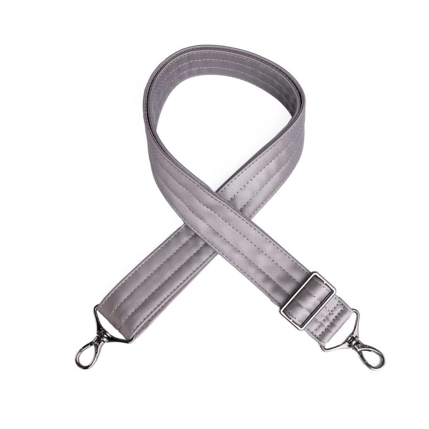 Adjustable Webbed Satin Luxe VL Bag Strap - 1.5