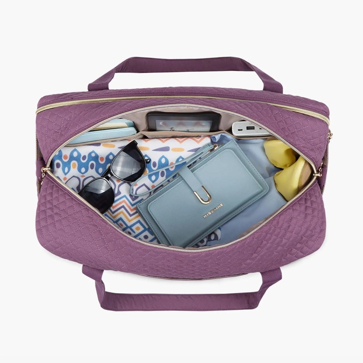 Weekender Overnight Bag Large Carry-on Bag With Shoe Bag