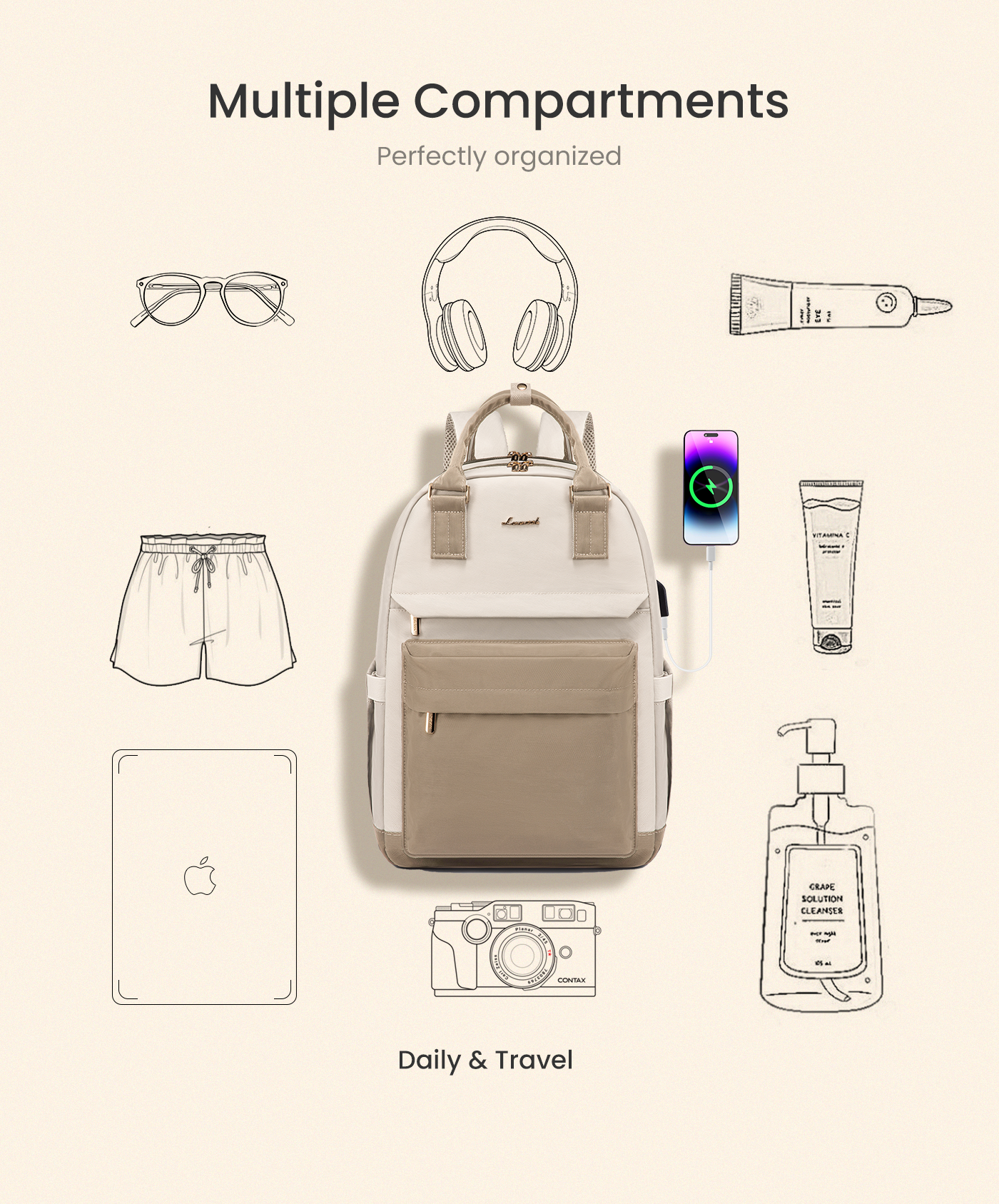Molerolly Ⅰ Laptop Backpack, 15.6 17.3