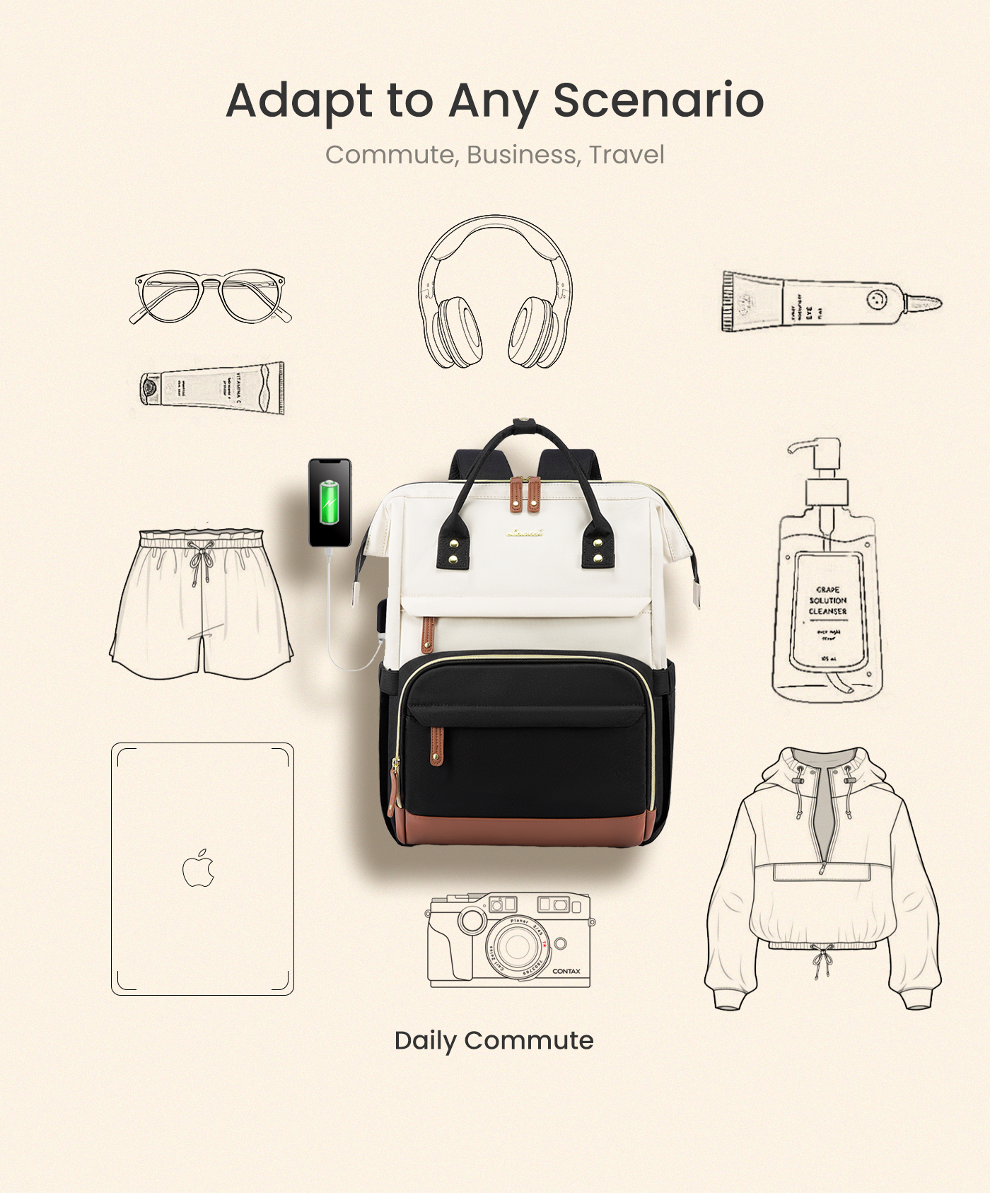 Lantana Laptop Backpack, 15.6 17