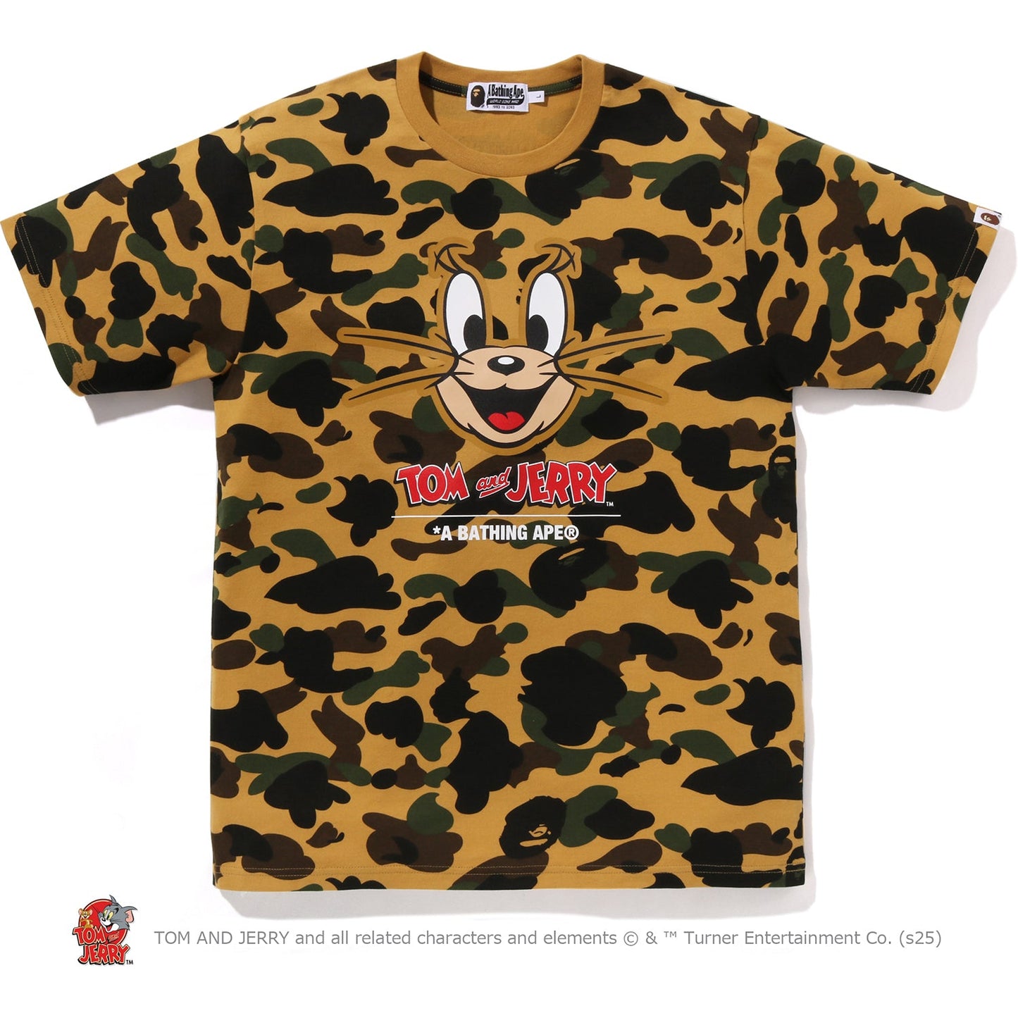 BAPE X TOM AND JERRY 85TH - 1ST CAMO TEE MENS
