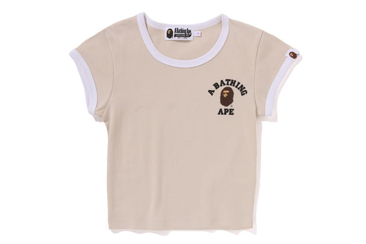 COLLEGE CROPPED TRIM TEE LADIES