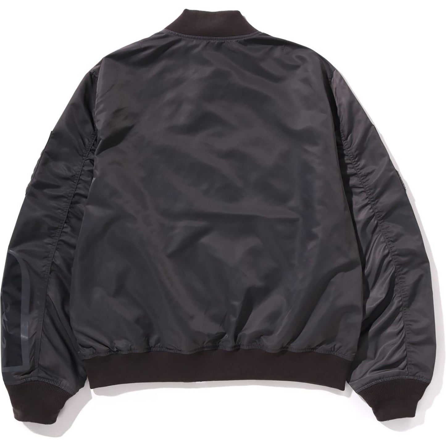 TONAL CHAIN STITCH SHARK BOMBER JACKET MENS
