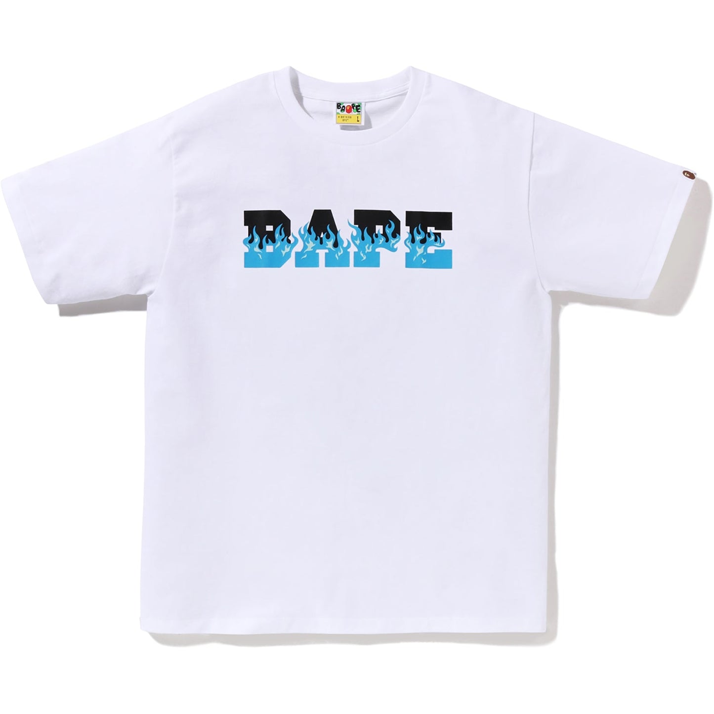 FLAME BAPE LOGO TEE MENS