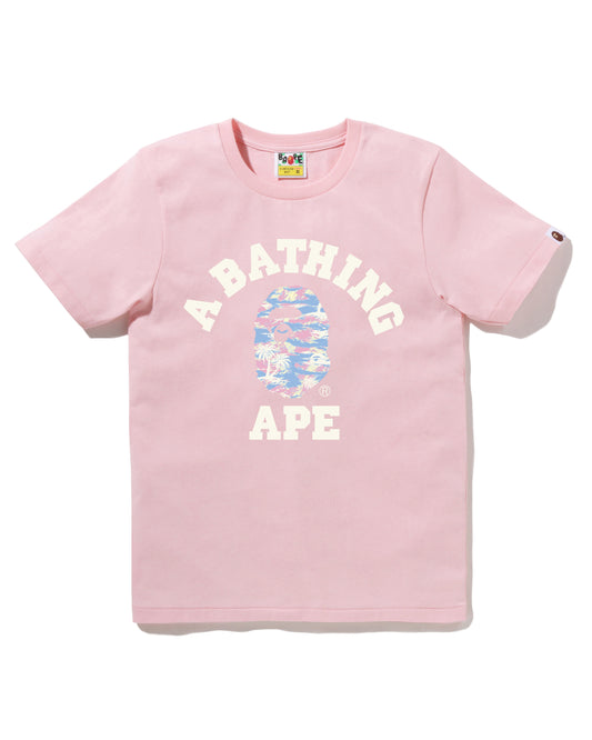 PALM TREE CAMO COLLEGE TEE LADIES