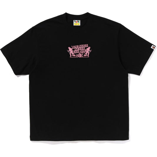 BAPE SLOGAN RELAXED FIT TEE MENS