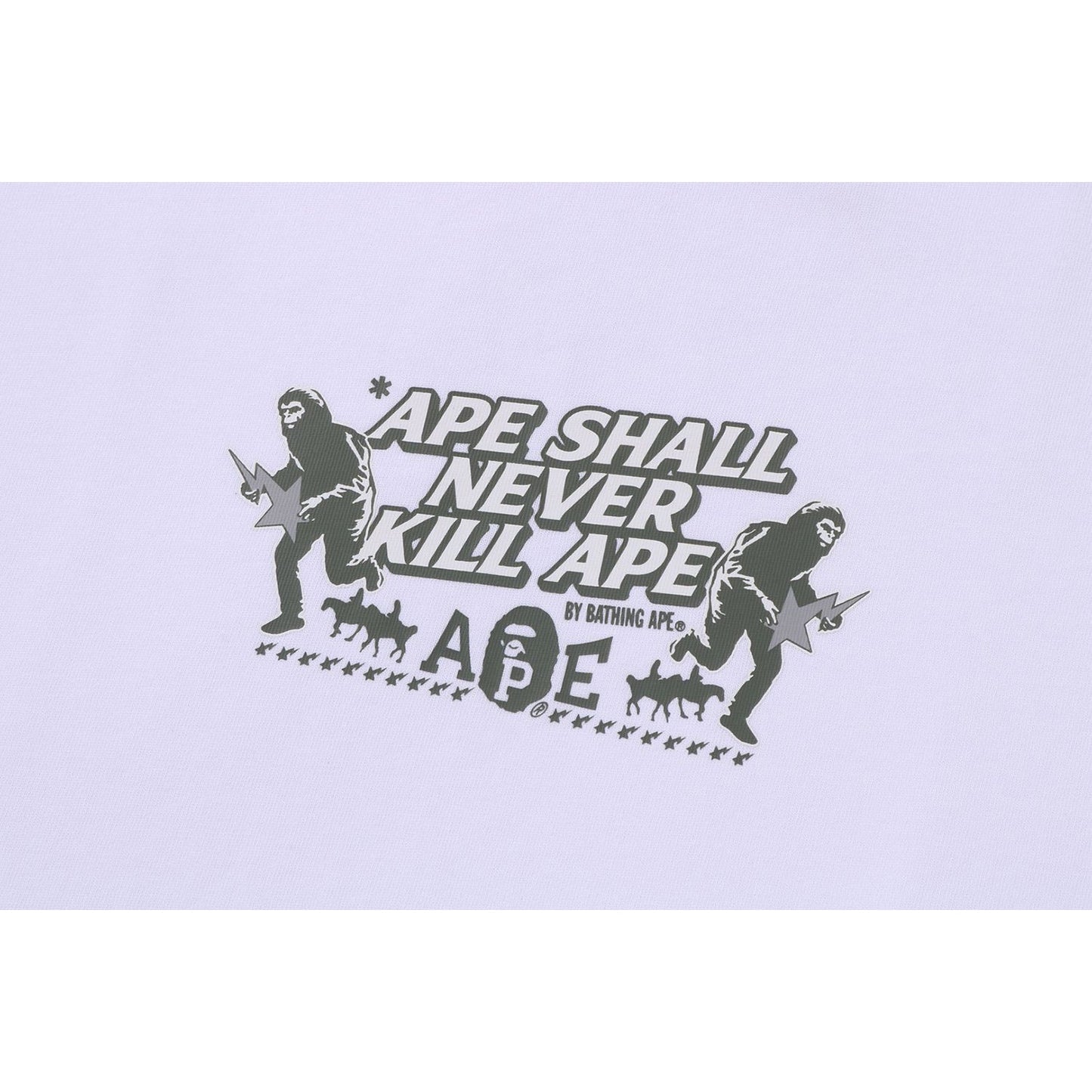 BAPE SLOGAN RELAXED FIT TEE MENS