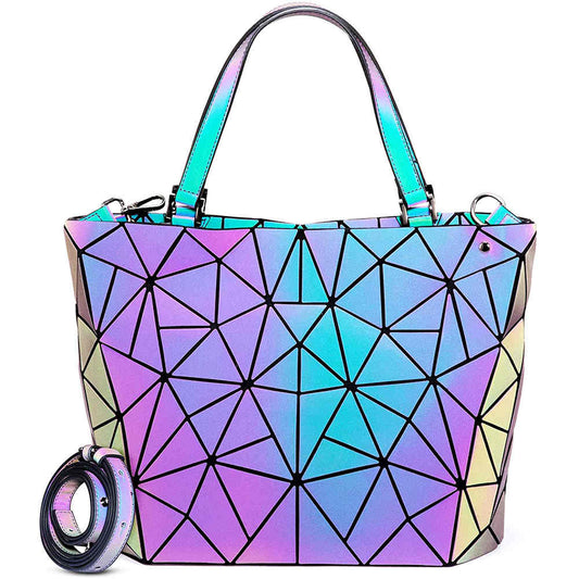 Geometric Luminous Tote Bag