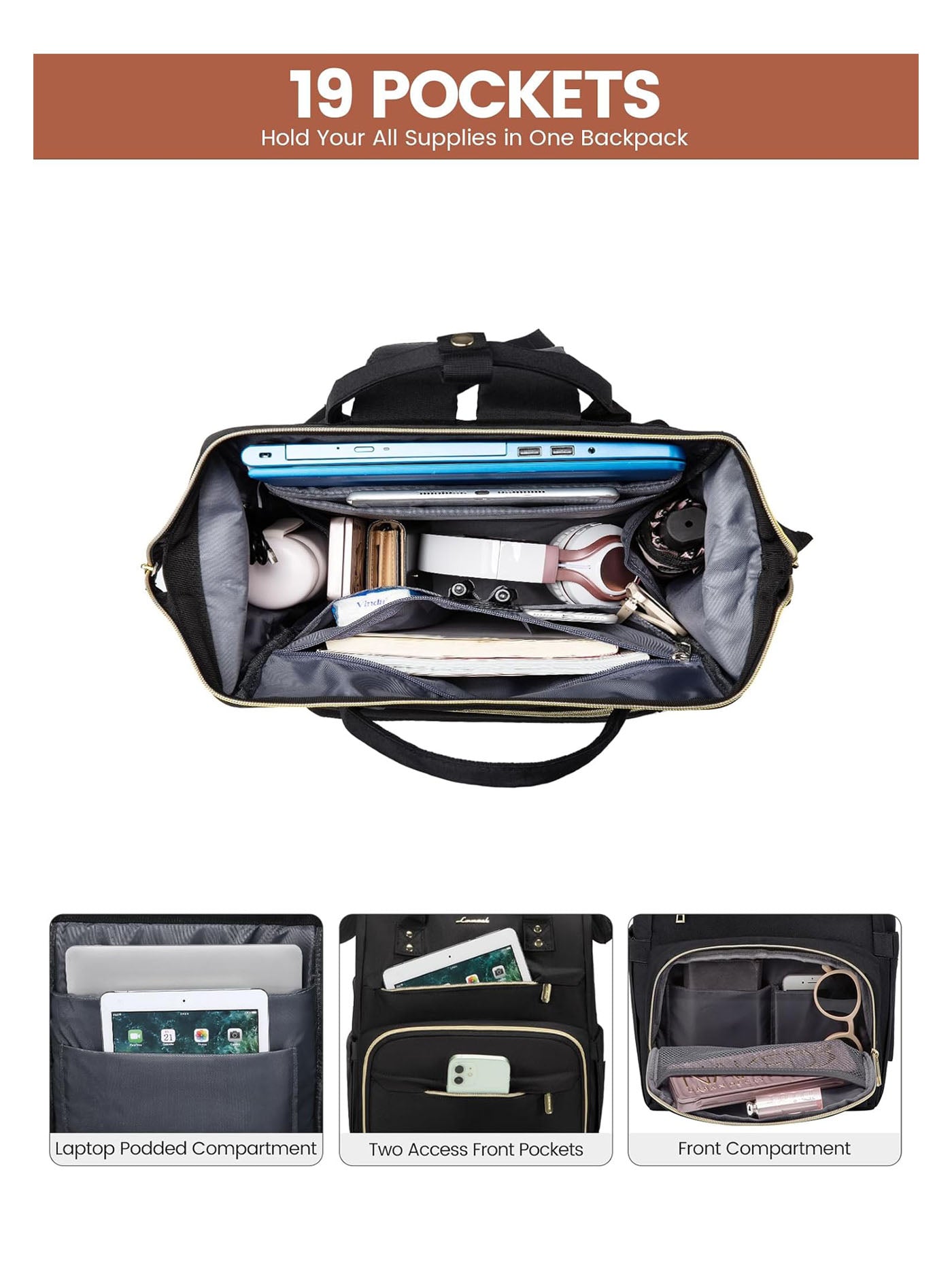 Viola I Laptop Backpack, 14-17
