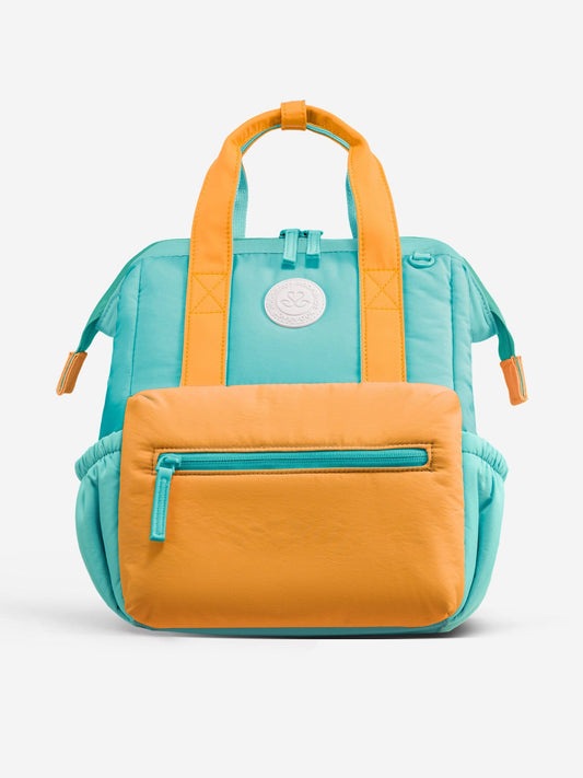 Mini Preschool Backpack, Green-yellow-cyan