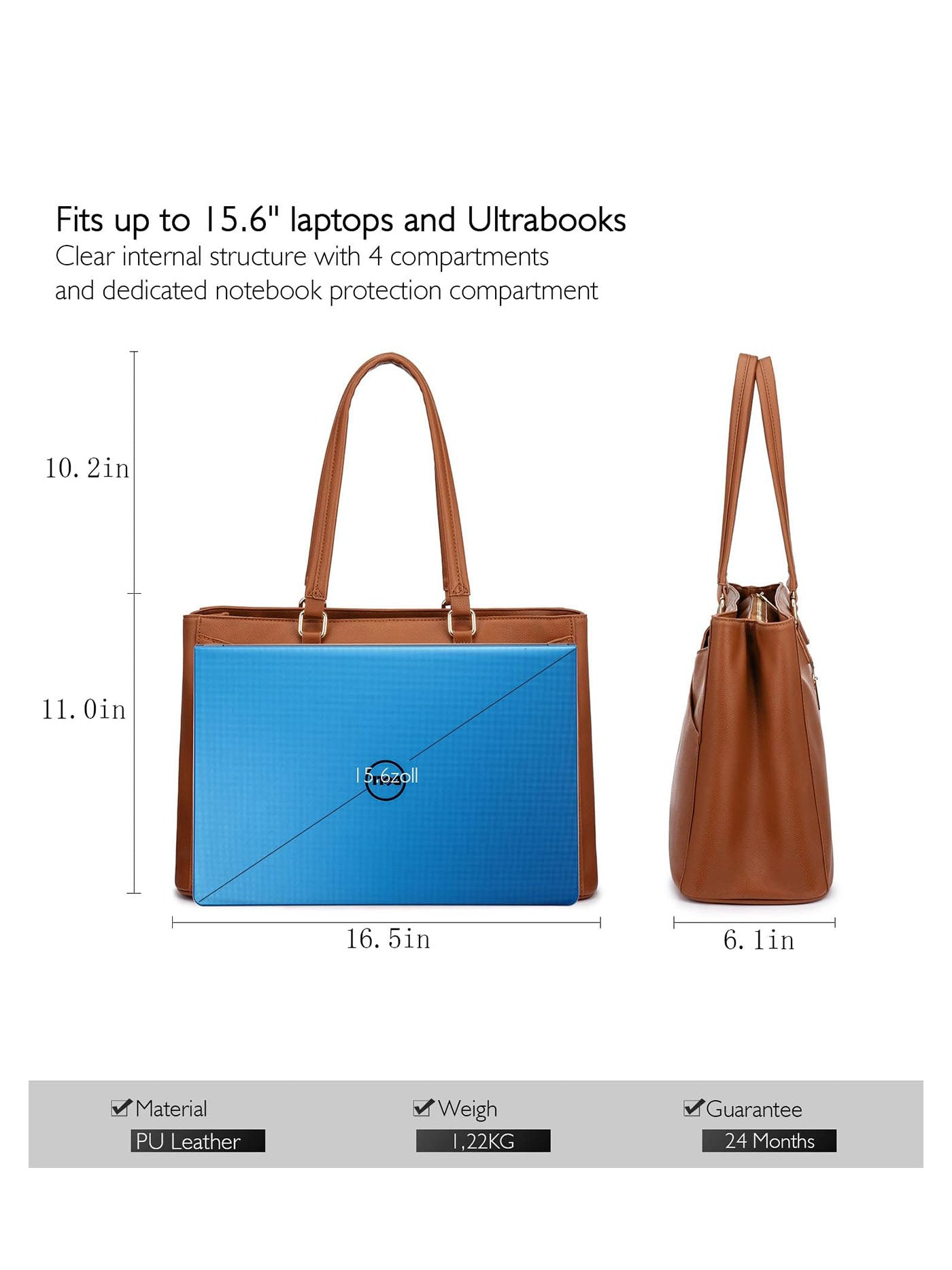 Laptop Shoulder Bag, 15.6
