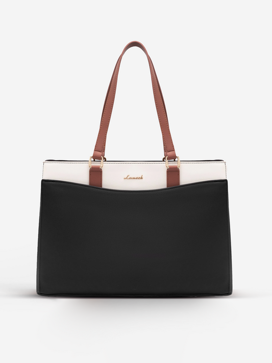 Leather Laptop Tote Bag, 15.6 17.3