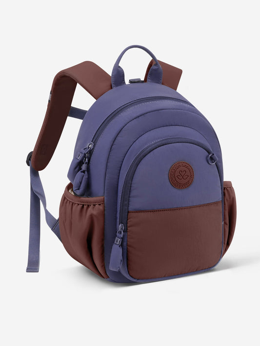 Puffer Kids Backpack, Blue Brown