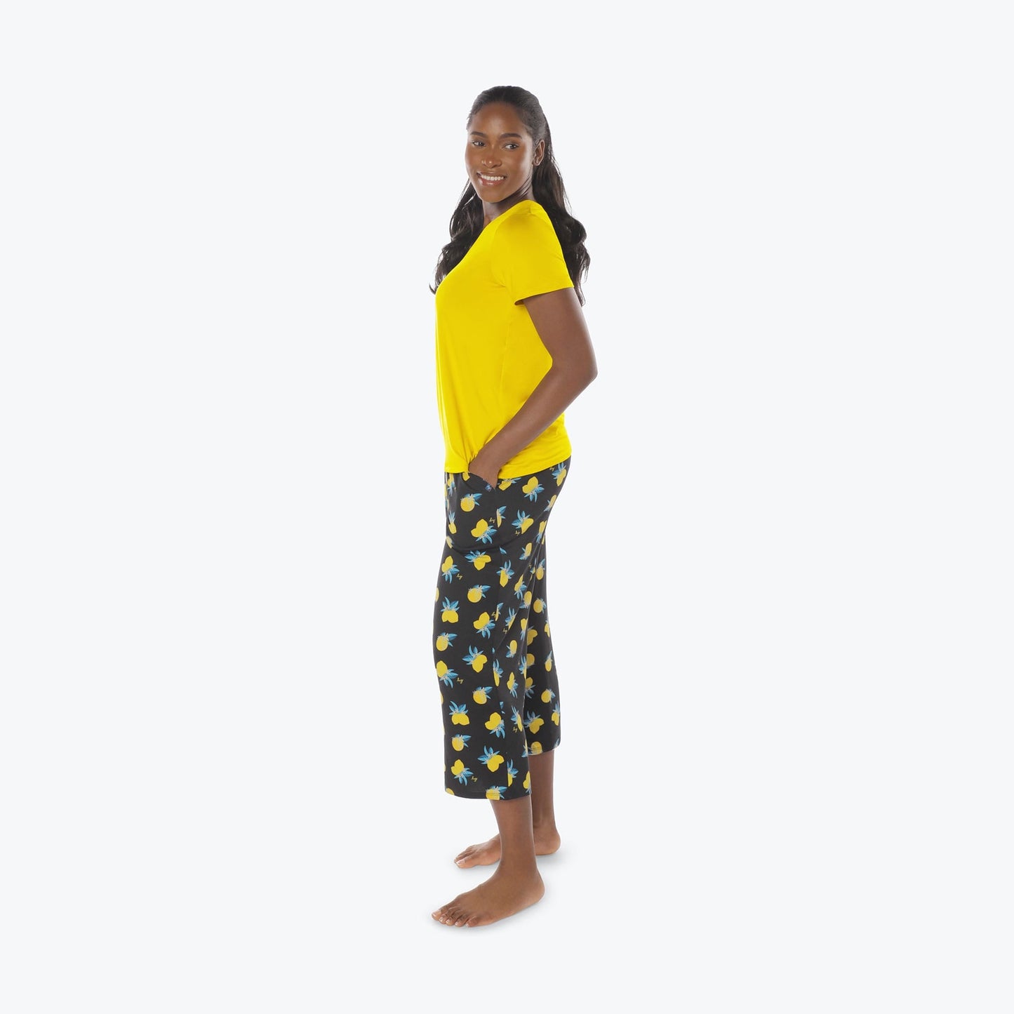 Boomerang Relaxed Tee & Cropped Pants Set