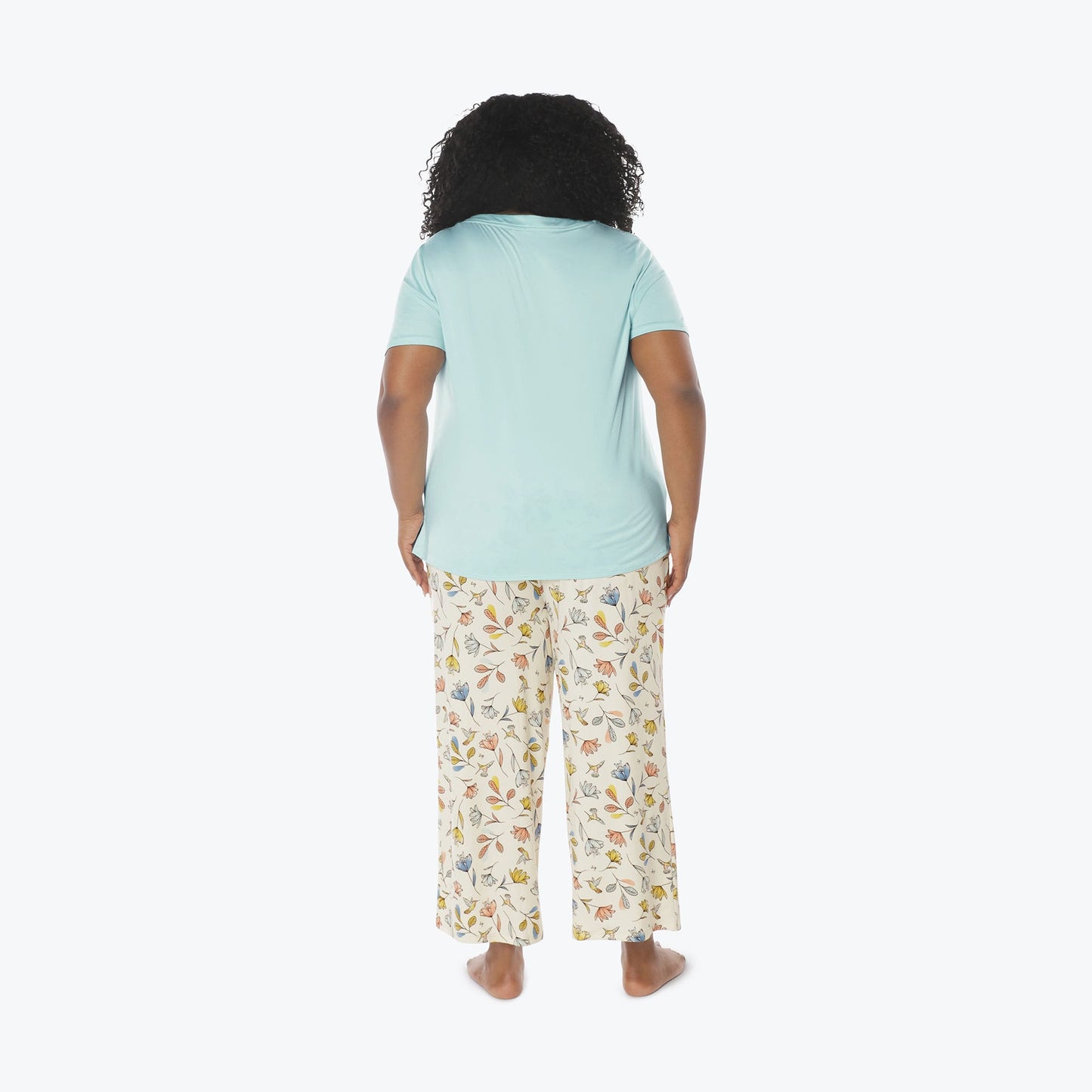 Boomerang Relaxed Tee & Cropped Pants Set