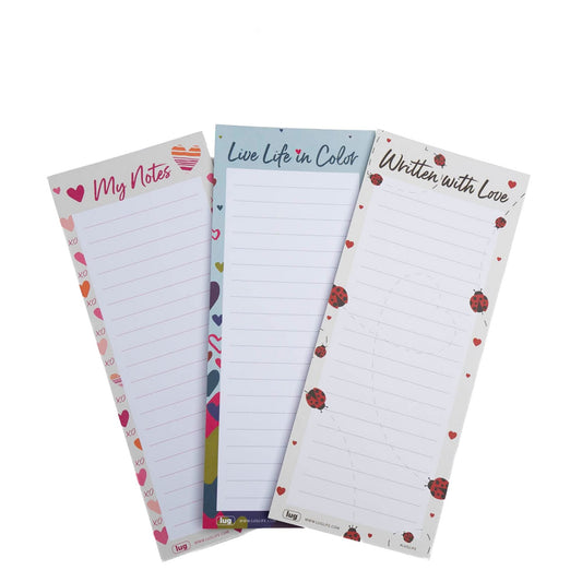 Doodle Notepad 3pk - 4.5 x 11