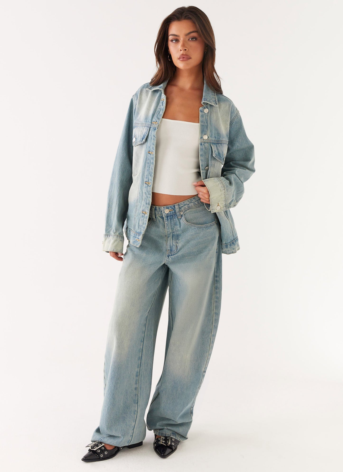 Maxwell Baggy Jeans - Washed Blue