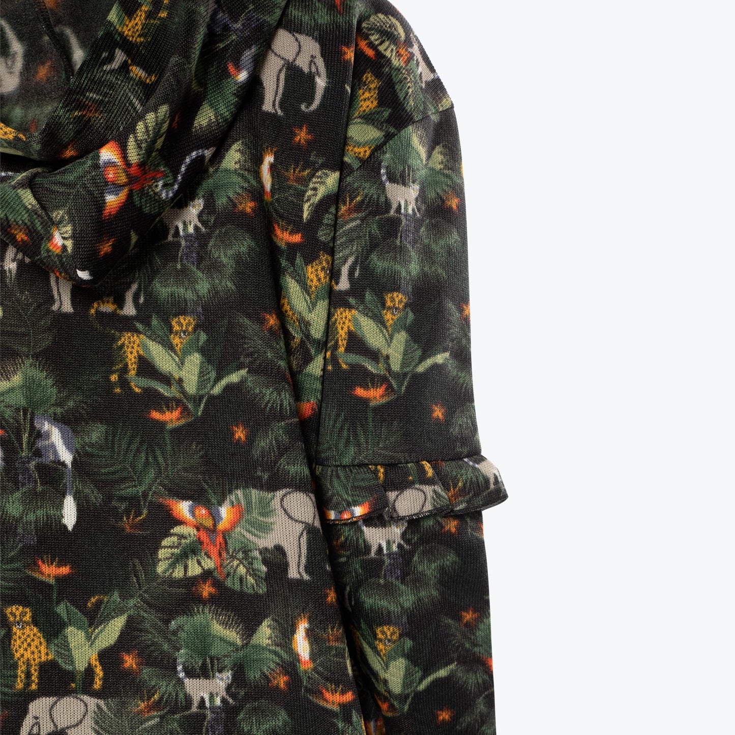 Peekaboo Sweater Fleece Tunic Hoodie