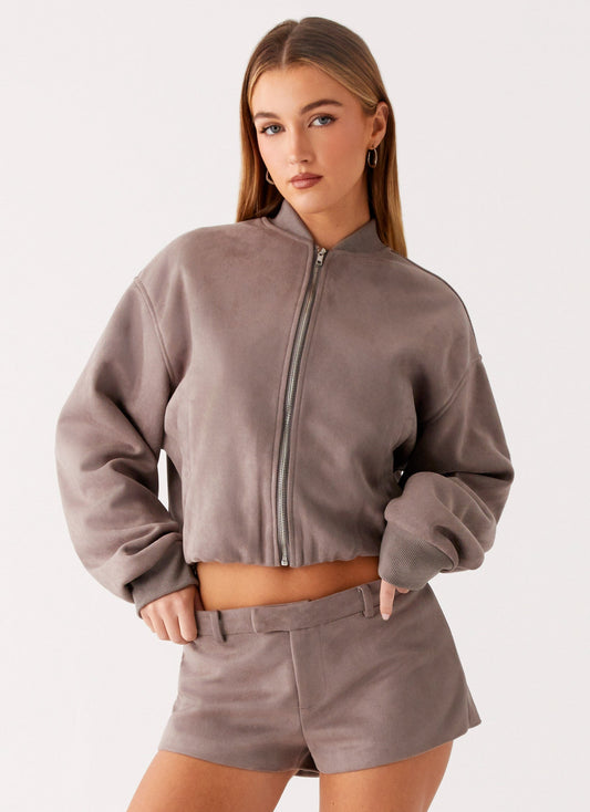 Thats Chill Bomber Jacket - Brown